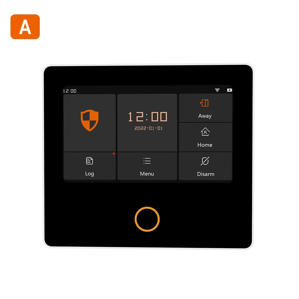 Wireless Home Alarm System Tuya 4.3"TouchScreen Built-in Siren APP RemoteControl