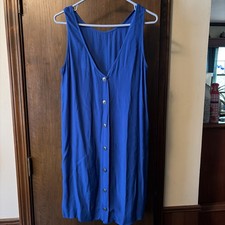 Womens Size Small Electric Blue Sundress By Madewell