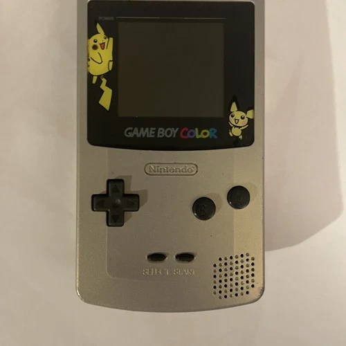 Nintendo Game Boy Color PIKACHU GOLD & SILVER 👾 GBC Gameboy (NO BOX)-WORKS