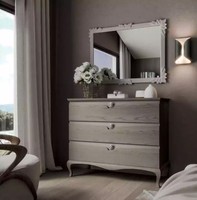 Kommode Spiegel Schrank Luxus Kommoden Regal Konsole MöBel Set 2Tlg.