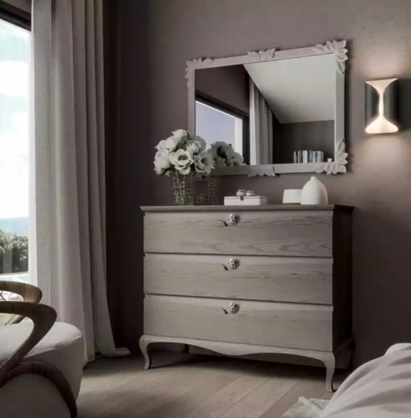 Kommode Spiegel Schrank Luxus Kommoden Regal Konsole MöBel Set 2Tlg.-image