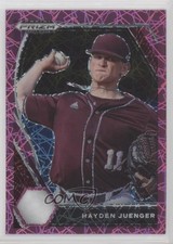 2021 Panini Prizm Draft Picks Pink Velocity Prizm Hayden Juenger #PDP182 0px
