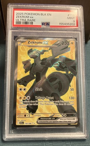 Zekrom ex graded PSA 9 for sale on eBay