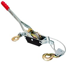 Seilwinde Handwinde Winde Haken Stahlseil Silber 4000 Kg Seilwinde mit Hebel