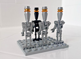 LEGO Assassin Droid Star Wars minifigures Lot 4 sw0229 sw0222 8015 Silver Black