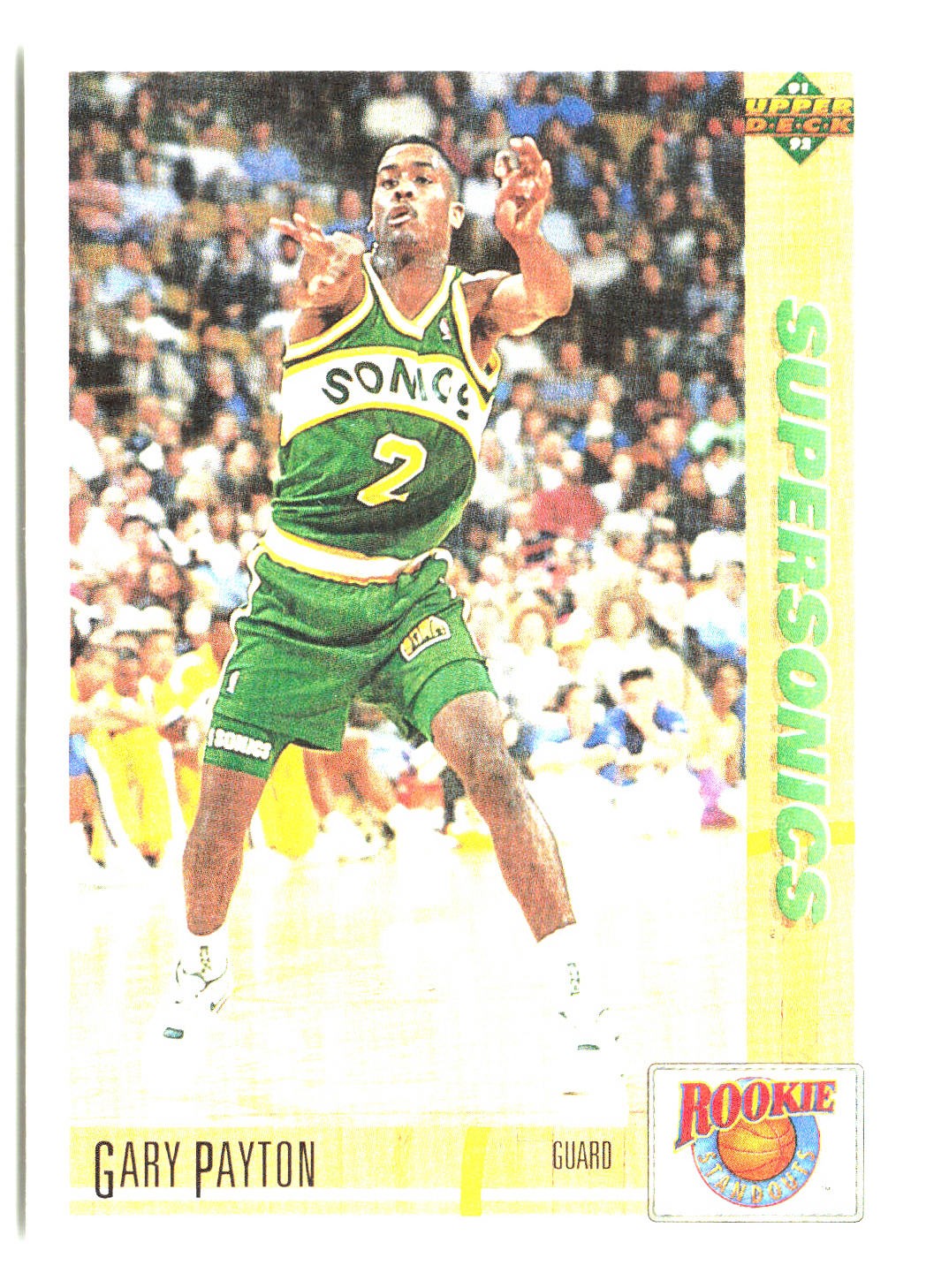 1991-92 Upper Deck Rookie Standouts Gary Payton Diamond hologram #R1