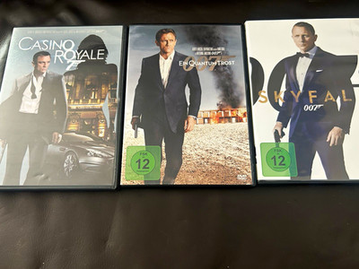 James Bond 007 Collection 3 DVDs: Casino Royale/Quantum/Skyfall FSK 12