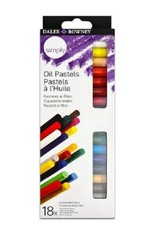 Daler Rowney Confezione Di 18 Pastelli A Olio Colori Standard