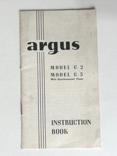 Argus Model C-2, C-3 Instruction Manual early: Original