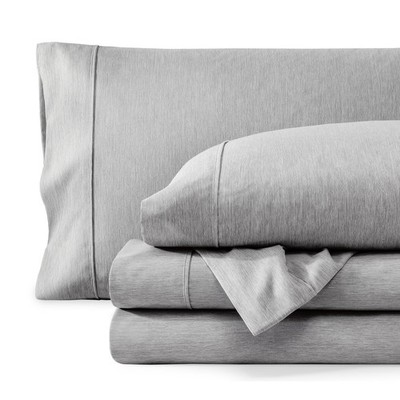 Heathered Charcoal Queen Bed Linen Set Ultra Soft 4 Piece Sheet Set