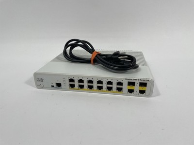 Cisco WS-C2960C-12PC-L 12-Port 10/100 Ethernet PoE Switch - See Desc