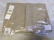 NIP Alfred Dunner Classic Womens Pants Tan Sz 14 Pull-on elastic 09101 New NWT