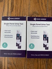 Prime Screen EtG Urine Tests Single Panel, Fast & Accurate - 10 Pack - 10/08/26