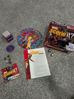 Scene It? Marvel Deluxe Edition DVD Game Tin Screenlife 2006 EUC
