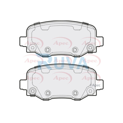 Fits Jeep Cherokee 2014- 2.0 CRD 2.2 3.2 Ruva Rear Brake Pads Set 2AMV4101AA
