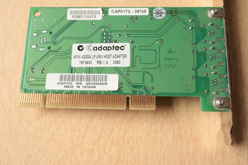 Adaptec AFW-4300A-LP FireConnect 4300 3-Port Firewire IEEE 1394 PCI Card B6C - Picture 7 of 9