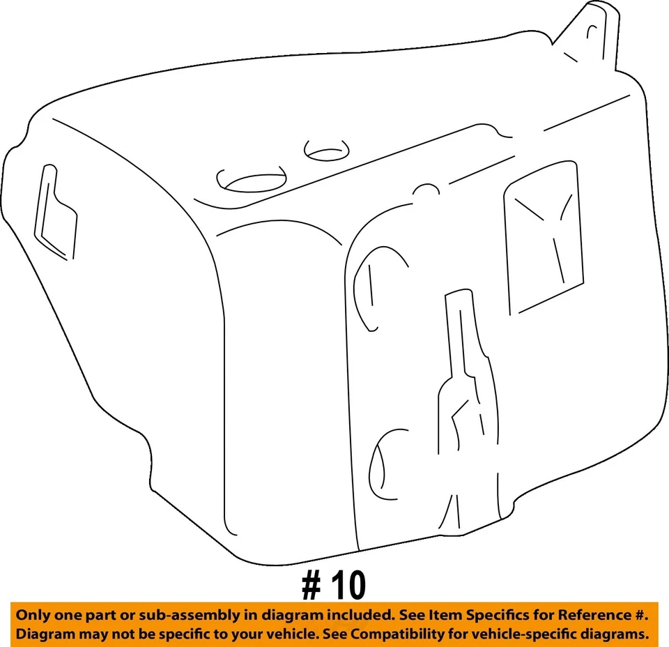 Used Washer Fluid Reservoir fits: 1997 Chevrolet Tahoe Grade A - Изображение 4 из 4