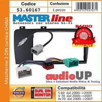 Verkleidung Autoradio 2 Din Volvo V70 2000- > 2007 Rahmen Radio Chinese+ZubehöR