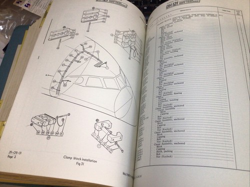 Hawker Siddeley DH121 Trident Illustrated Parts Catalogue 1 Volume - Picture 13 of 24