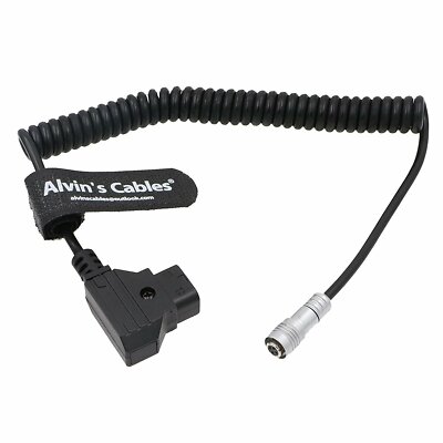 Portkeys BM5 BM7 Power Coiled Cable Anton Bauer D-TAP zu 4 Pin Buchse Netzkabel