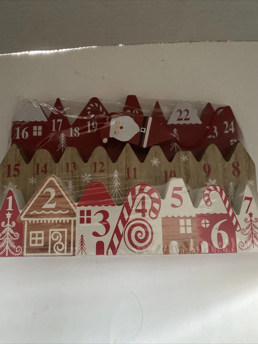 NEW Sealed Wooden Advent Calendar Ashland Tabletop Santa Christmas  Countdown | eBay