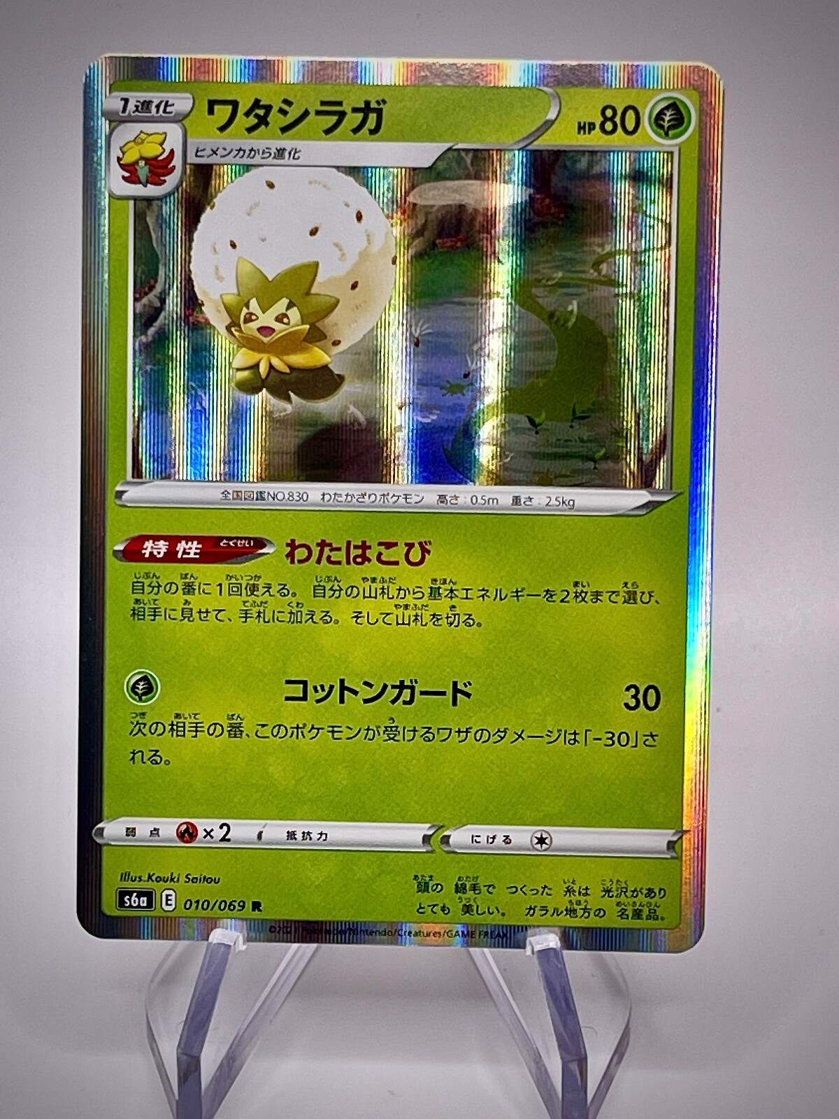 Eldegoss 10/69 Holo Rare S6a Japanese Pokemon Card US Seller