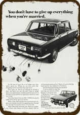 1969 ALFA ROMEO 1750 Berlina Car Vintage-Look-Edge DECORATIVE REPLICA METAL SIGN