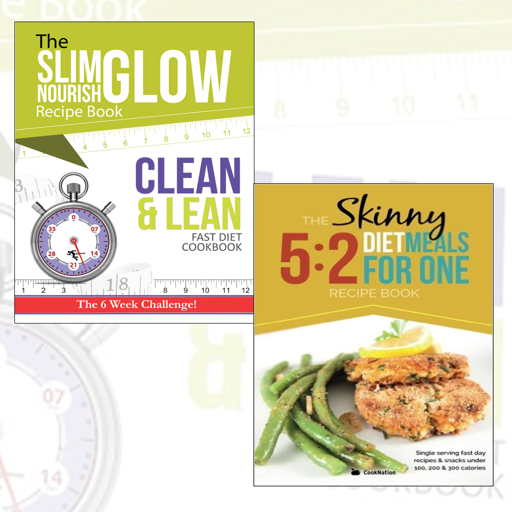 CookNation Skinny 5:2 Diet Meals For One 2 Books Collection Clean and Lean Fast