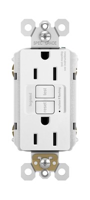 Legrand radiant 1597TRWCCD12 15 Amp GFCI Self Test Tamper Resistant Decorator...