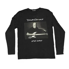 David Gilmour Shirt Black Medium Long Sleeve Tour Concert Band Tee Pink Floyd