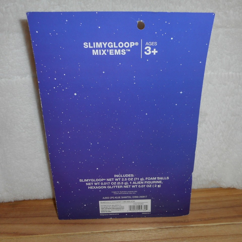 OVER THE MOON SLIMYGLOOP MIX-EMS ALIEN KIDS SLIME MAKING KIT AGES 3 ...