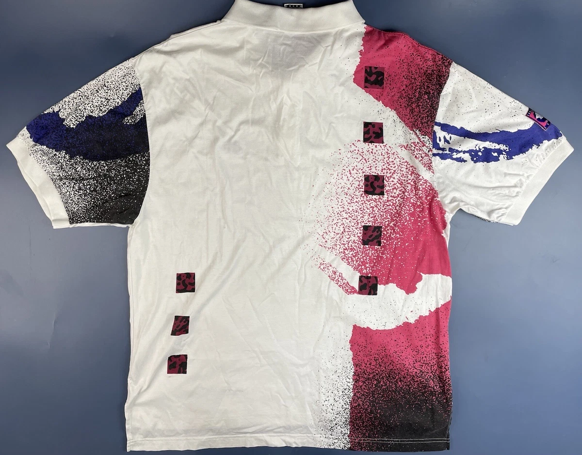 VINTAGE NIKE CHALLENGE COURT 1990'S ANDRE AGASSI TENNIS SHIRT SIZE XXL ADULT