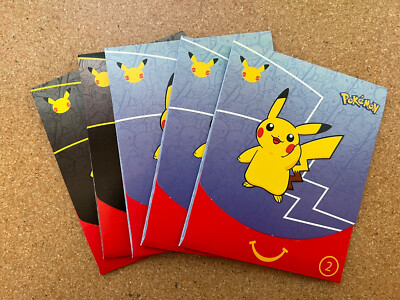 ポケカ　5パック　マクドナルド 5) Five Pokemon 25th Anniversary McDonalds Special Promo Sealed