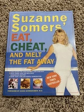 Vintage 2001 Suzanne Somers Eat Cheat Fat Cookbook Recipes Cook Book Cooking
