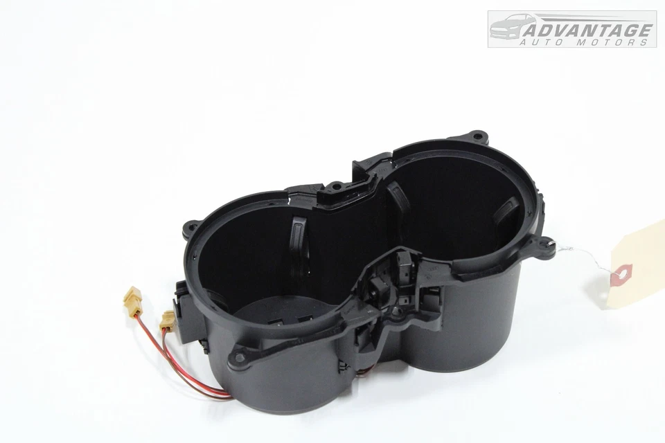 AUDI Q3 QUATTRO 2015-2018 consola central doble portavasos plástico negro OEM Foto 2 de 4