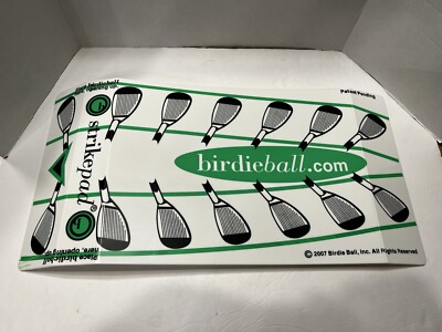 BirdieBall Golf-Übungs-Set – 12 Bälle & 1 Strikepad, Für Das Training Zu Hause