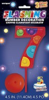 Flashing Multicolor Number 7 Cake Topper Decoration Flashing Multicolor Number 7 Cake Topper Decoration