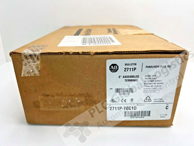 New Allen Bradley 2711P-T6C1D /C PanelView Plus 600 Color Touch Enet/RS232/RIO