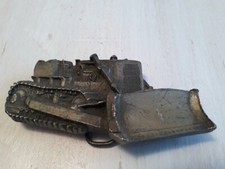 Vintage 1978 Bergamot Brass Works Bulldozer Belt Buckle K-38. Made In USA.