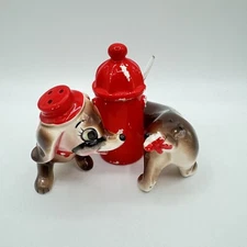 VTG Anthropomorphic Artmark Dachshund S & P Shaker Set Fire Hydrant