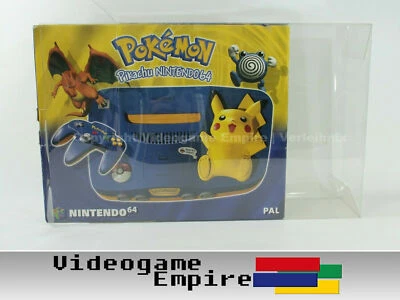 1x custodia protettiva 0,5 mm per console Nintendo 64 Pikachu Pokemon Edition IMBALLO ORIGINALE custodia