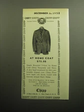 1958 Chipp Fashion Advertisement - At home coat $75.00