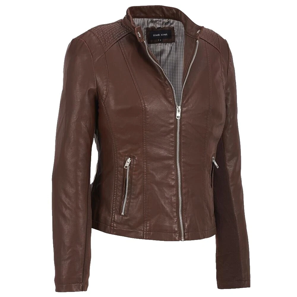 Black Rivet Solid Coats, Jackets & Vests for Women