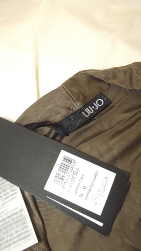 Liu Jo Donna Maglia Chiusura Nodo In Vita Stretch Scollo Ampio Manica Corta Top - Picture 32 of 33