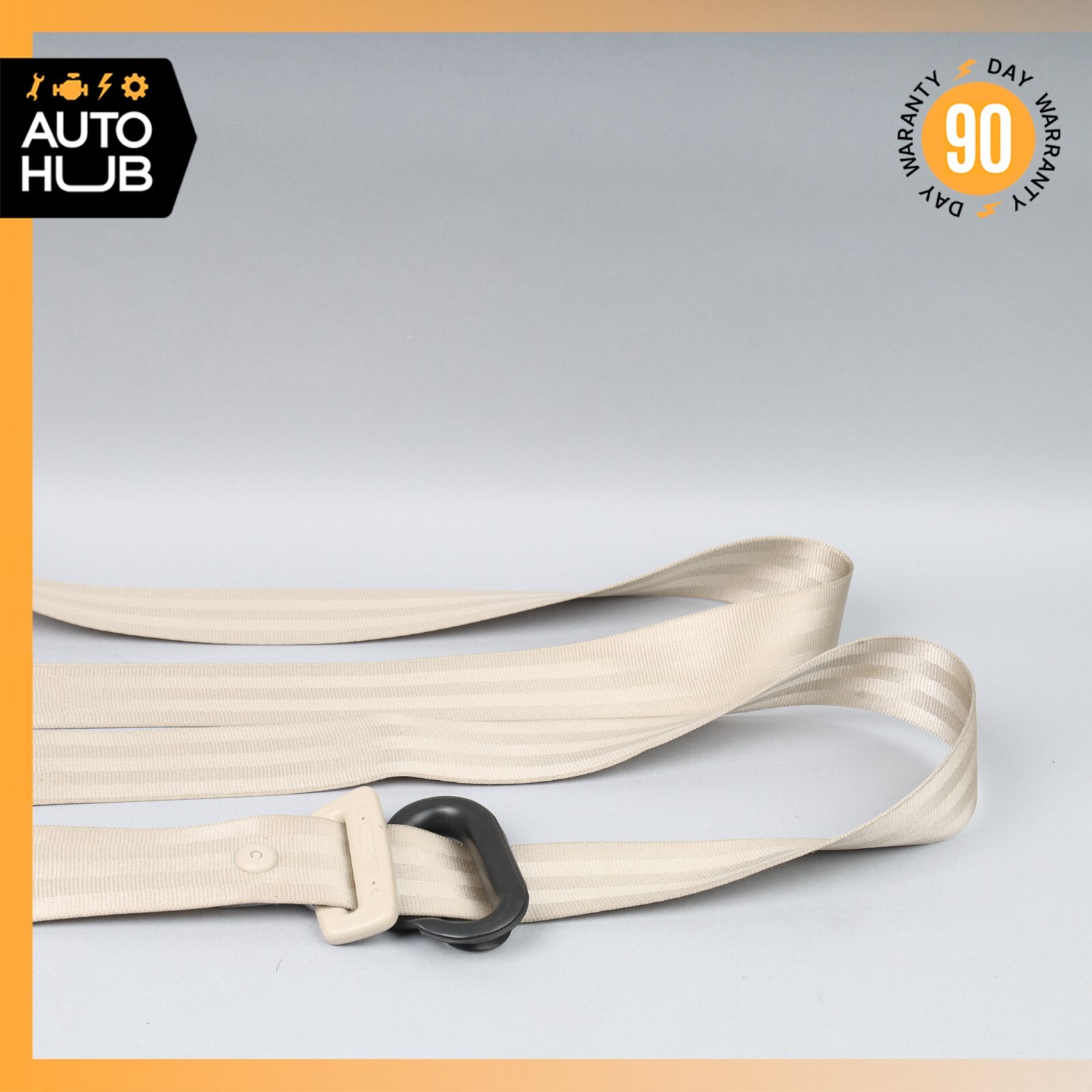 06-13 Bentley Continental Flying Spur Rear Right Side Seat Belt Beige OEM 80k