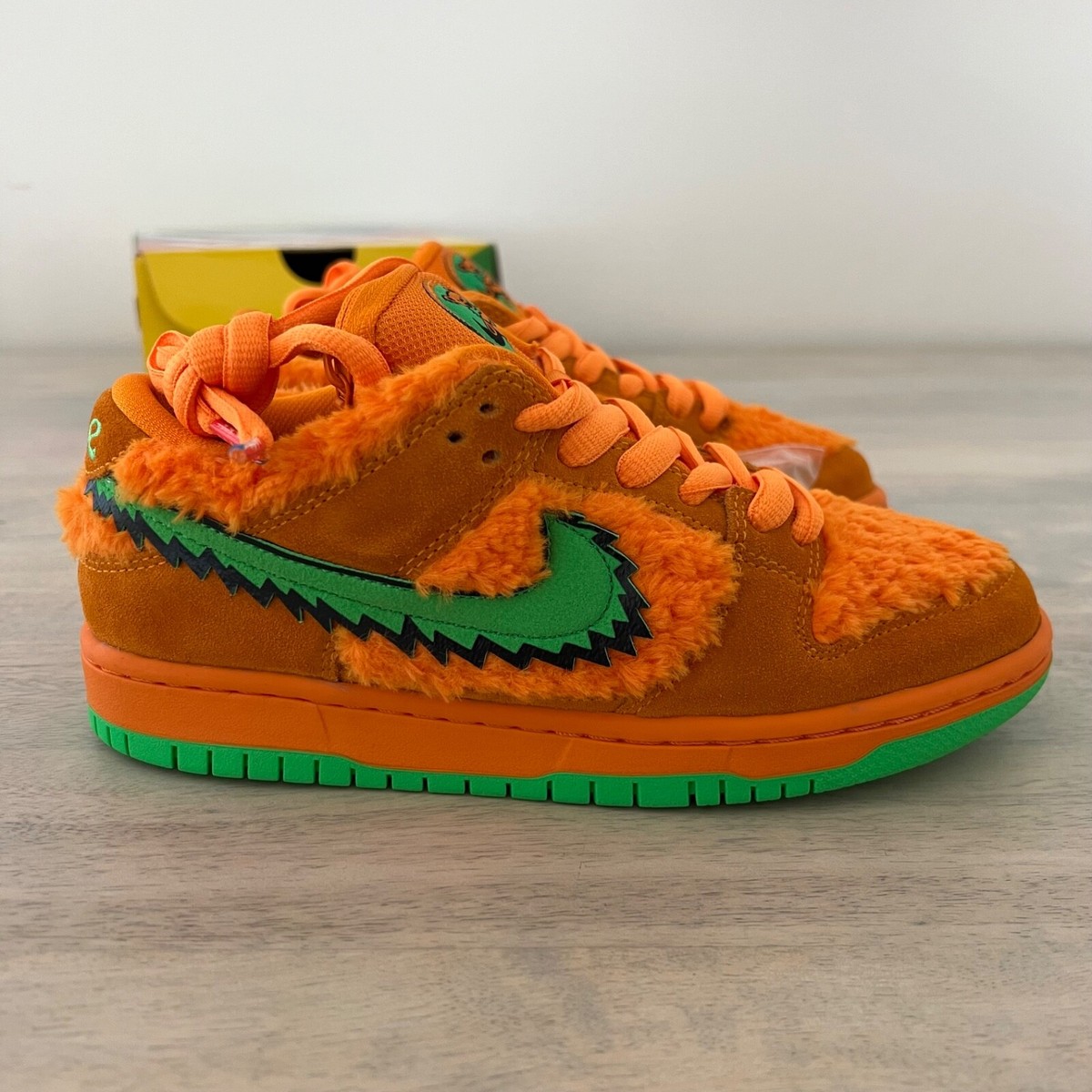 Size 4 Nike SB Dunk Low x Grateful Dead Orange Dunks RARE | eBay