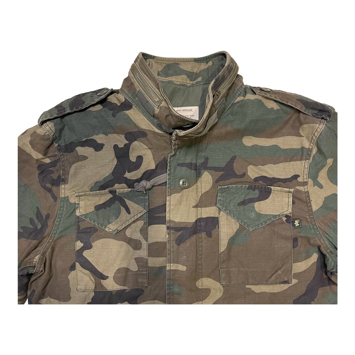 Alpha Industries Camo Jacket Mens Extra Large World Tour