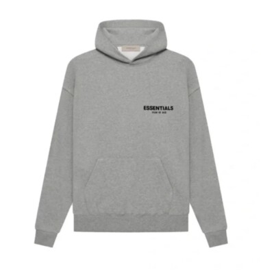 Essentials Fear Of God Dark Oatmeal Hoodie. Size L. NEW IN BAG