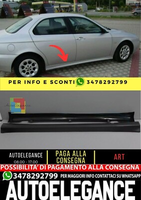  SPOILER Minigonne Laterali passend für  ALFA ROMEO 156 1997-2006 ABS Plastica