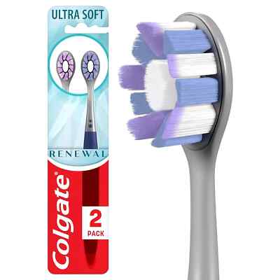 2 Pack - COLGATE Renewal Ultra Soft Manual Toothbrush (RARE - DISCONTINUED)